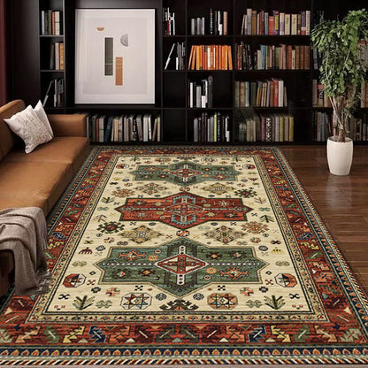 Vintage-inspirierter geometrischer Teppich