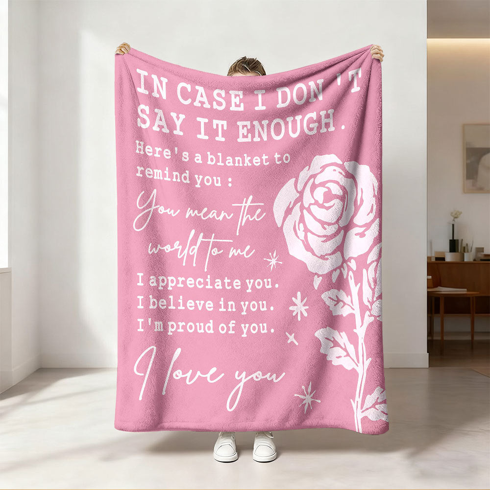Inspirierende Botschaft Fleece-Decke