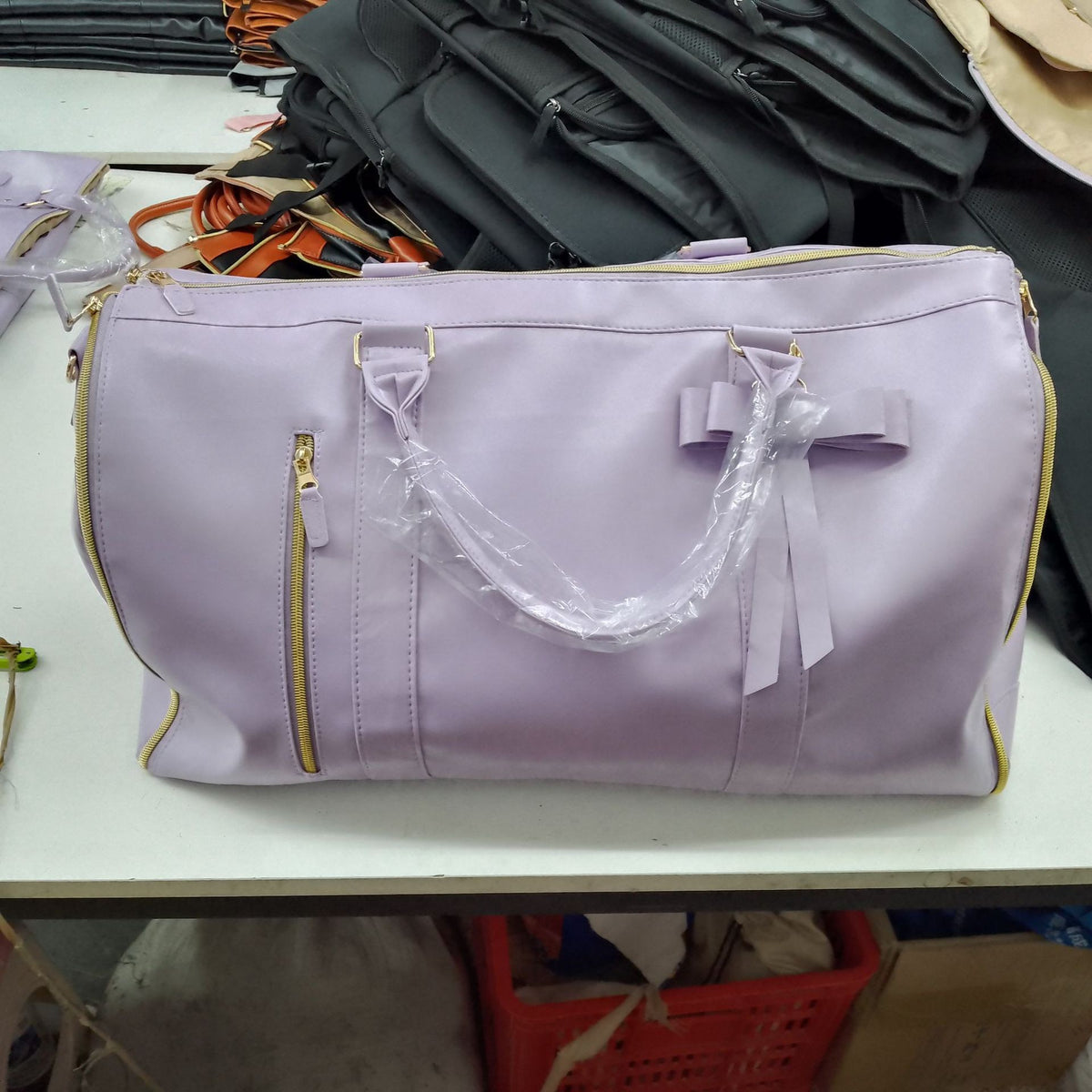 Chic Bow Detaillierte Reise-Duffle-Tasche Brehn
