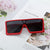 Damen Oversized Sonnenbrille im avantgardistischen Design Brehn