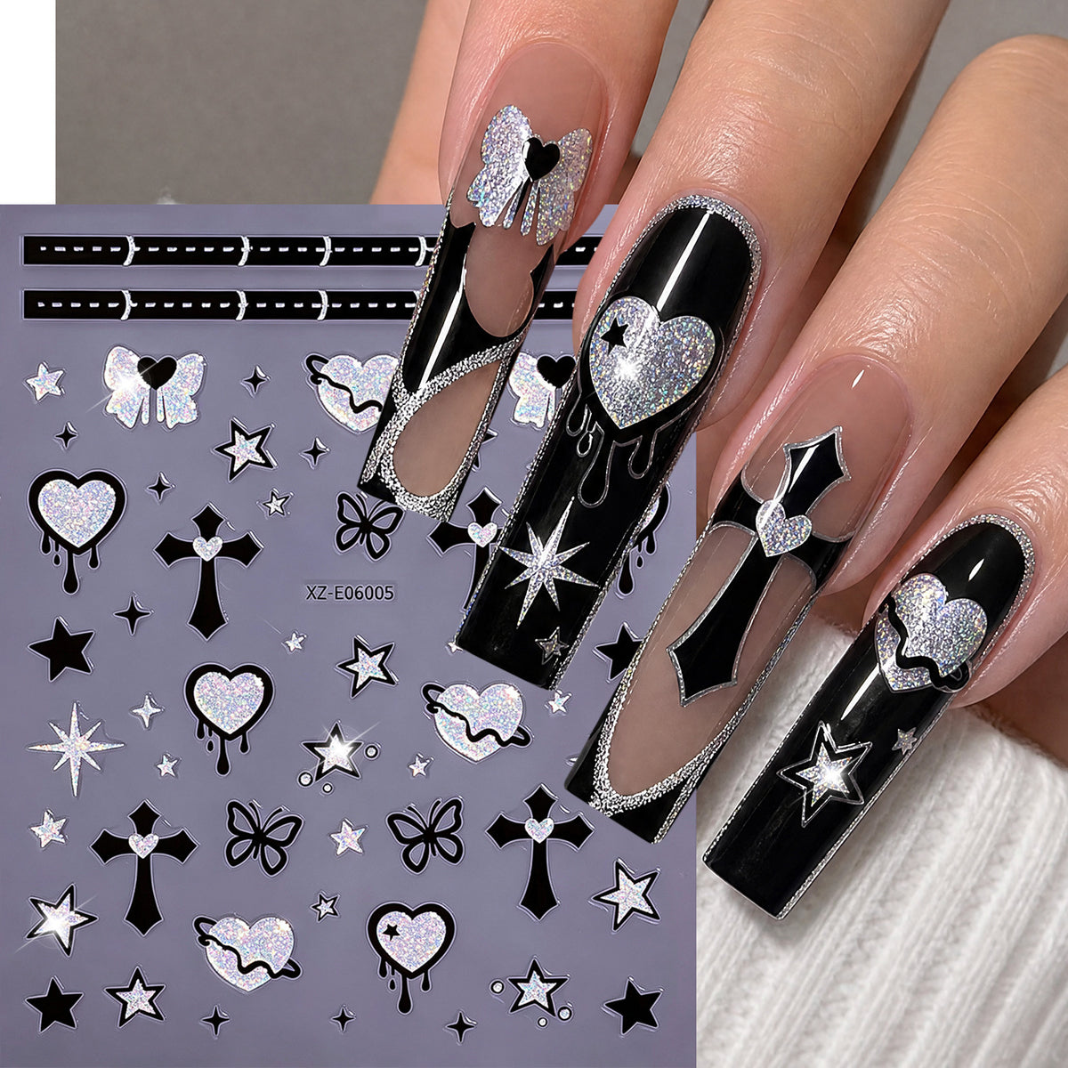 Halloween-Themen Nagelkunst Aufkleber Set  1791507032