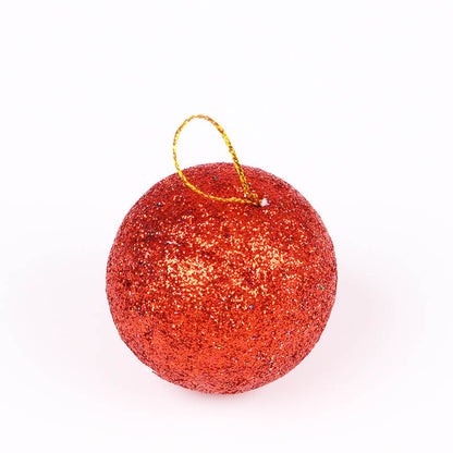 Glänzende Glitzer Weihnachtsbaumkugeln Brehn