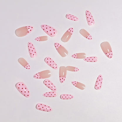 Künstlerisches Punktmuster Press-On Nageldesign Brehn