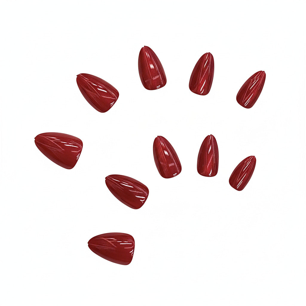 Glänzende Stiletto Druck-Nageltips Brehn