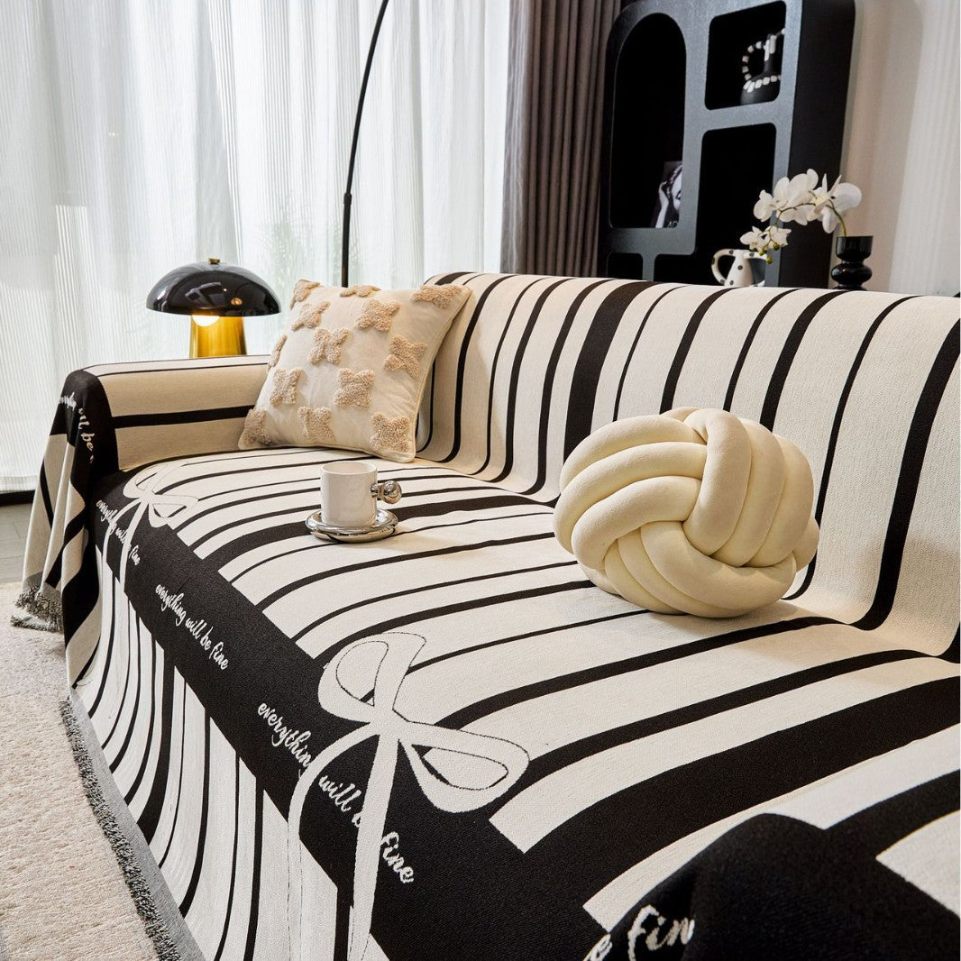 Elegante Texturierte Sofa-Decke