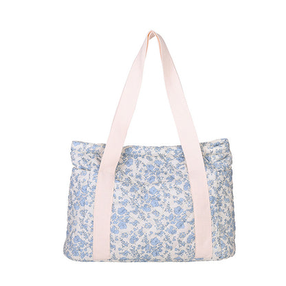 Stylische Blumendruck-Wochenend-Tasche