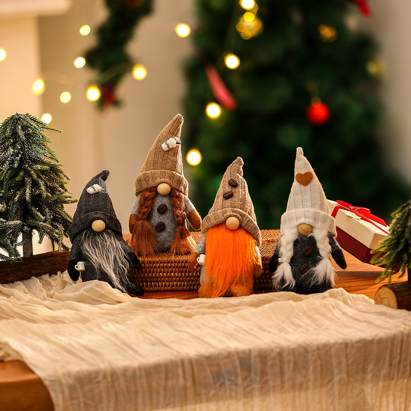 Dekorative Weihnachtsgnom Figur Brehn