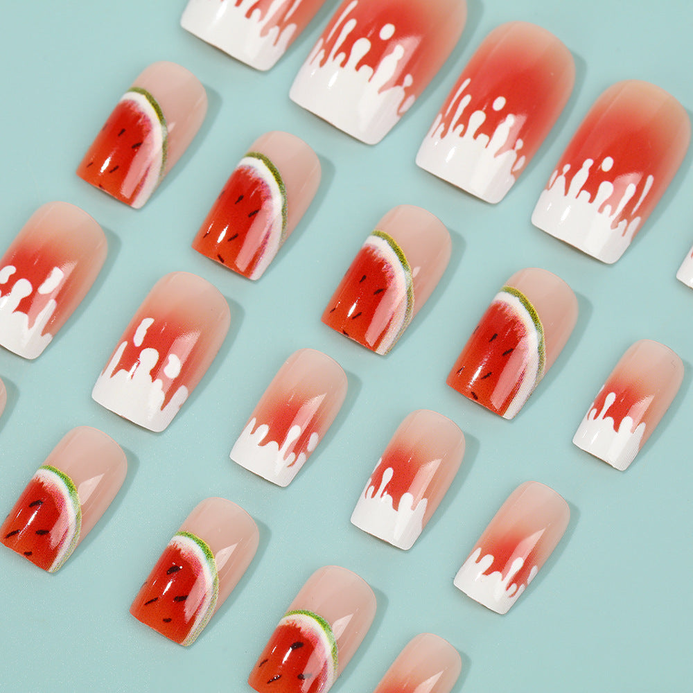 Kunstnägel im stilvollen Wassermelonen-Design Brehn