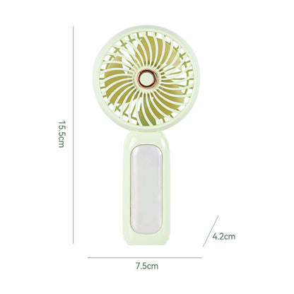 Damen Tragbarer Mini-Handventilator mit LED Licht Brehn