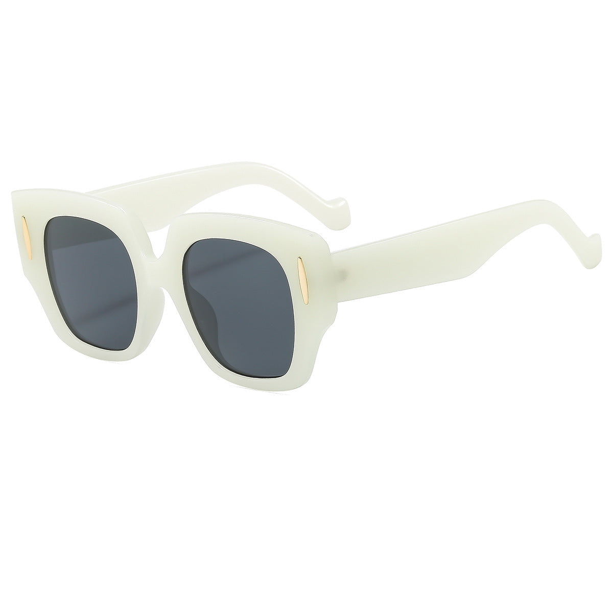 Damen Geometrische Oversized Sonnenbrille mit luxuriösem Akzent Brehn