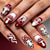 Künstlerisches Pilzdesign Press-On Nagelset Brehn