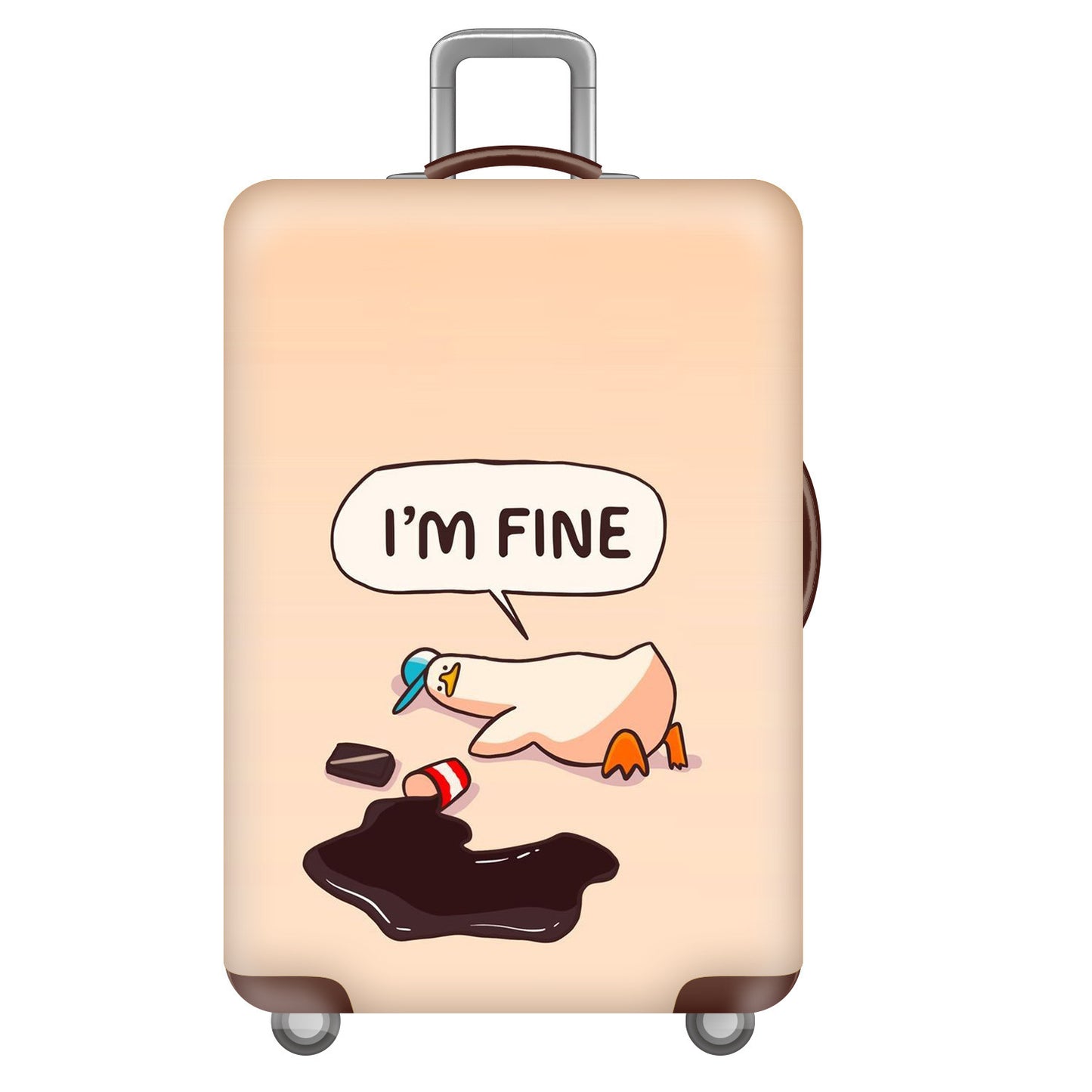 Damen Hartschalenreisekoffer mit kreativem Cartoon-Motiv Brehn