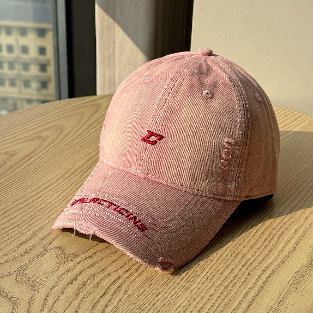 Herren Zerschlissenes Denim Baseball Cap Brehn