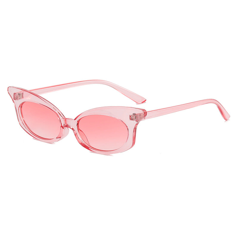 Damen Cat-Eye Sonnenbrille mit transparentem Rahmen und UV-Schutz Brehn