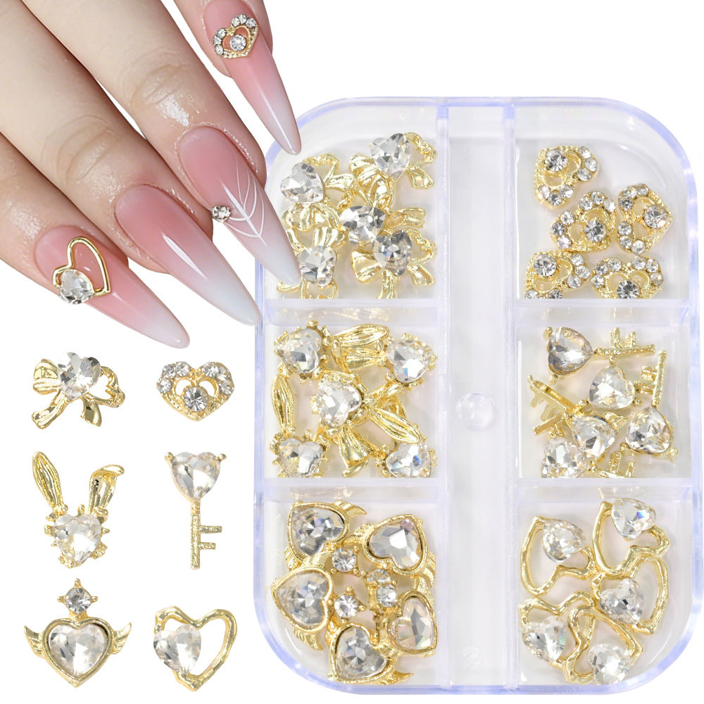 Dekorative 3D Nagelkunst Charms Set