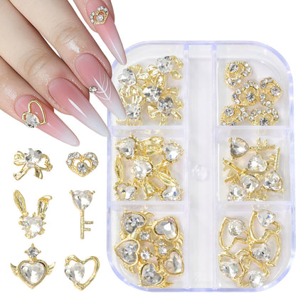 Dekorative 3D Nagelkunst Charms Set