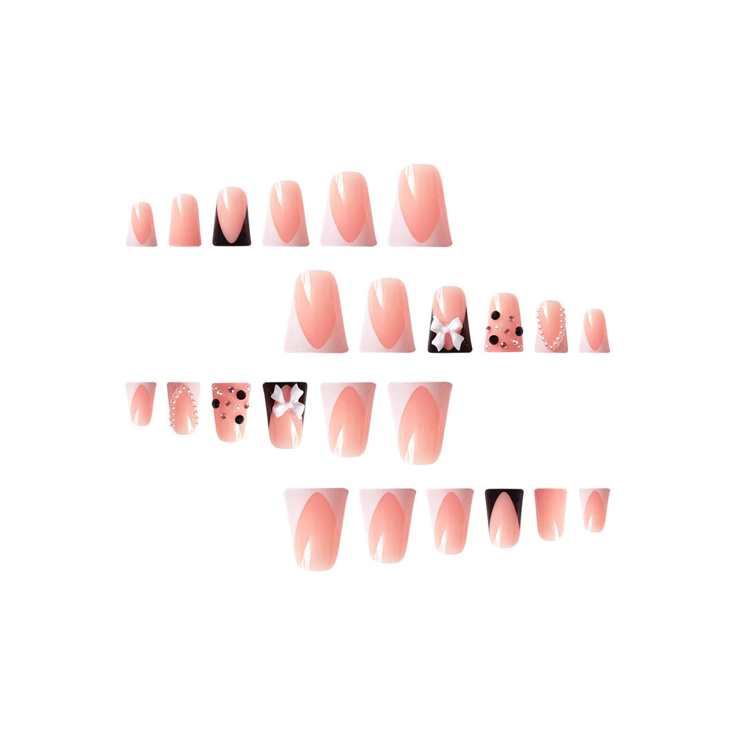 3D Französisch Tip Nagelkunst Extensions Brehn