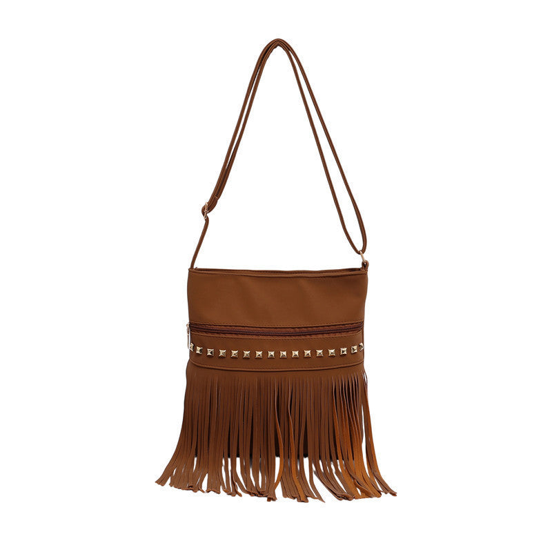 Stylische Fransen Crossbody Tasche Brehn