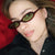 Damen elegante Sonnenbrille im stylischen Ovaldesign Brehn