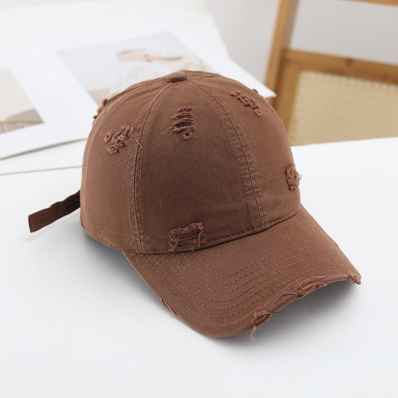 Damen lässige Destroyed-Basecap Brehn