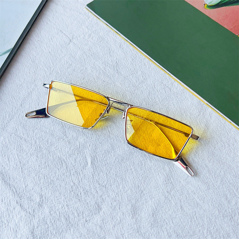 Modebewusste geometrische Fassung Sonnenbrille Brehn