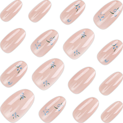 Blumen-Design Press-On Nagelset Brehn