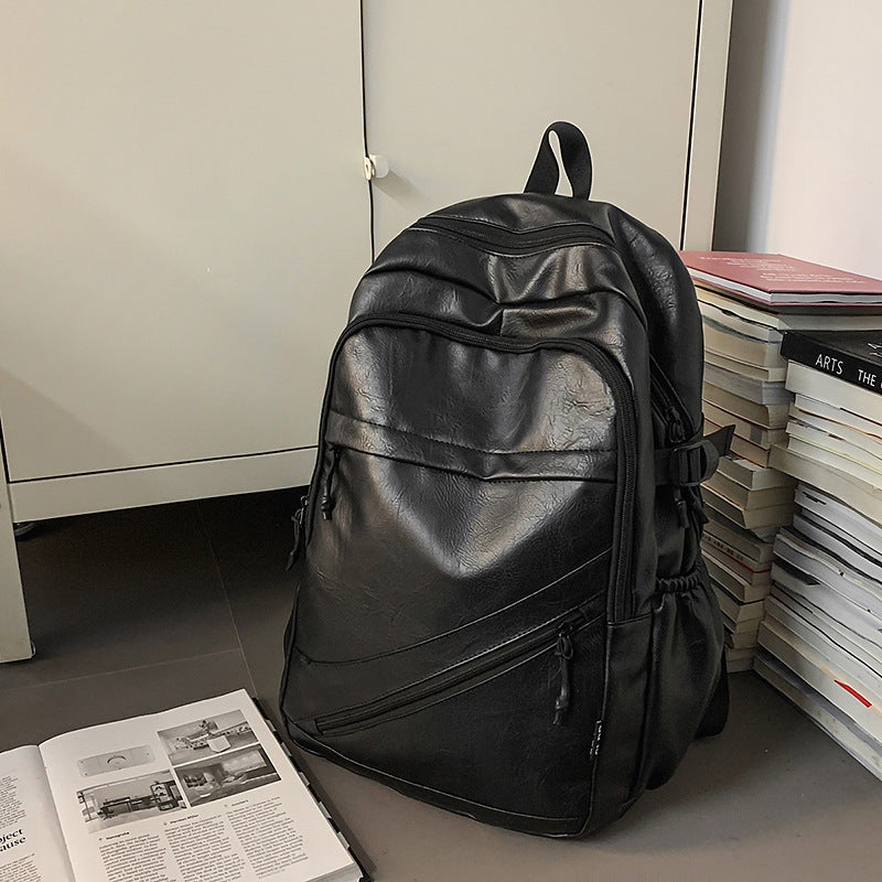 Premium Leder Laptop Rucksack Brehn