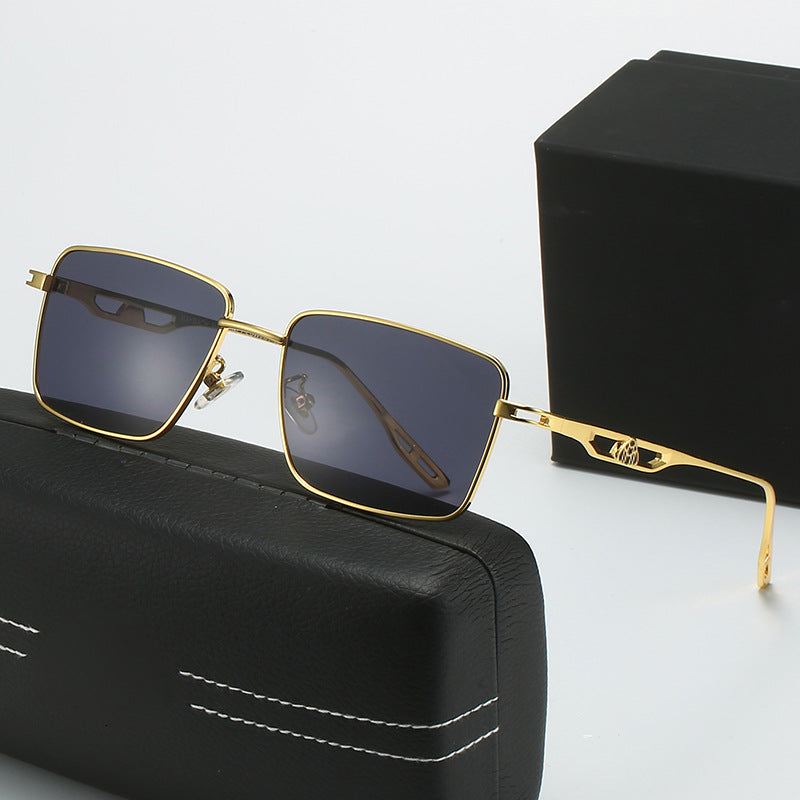Damen Luxus Sonnenbrille mit markantem Geometrie-Rahmen und polarisierten Gläsern Brehn