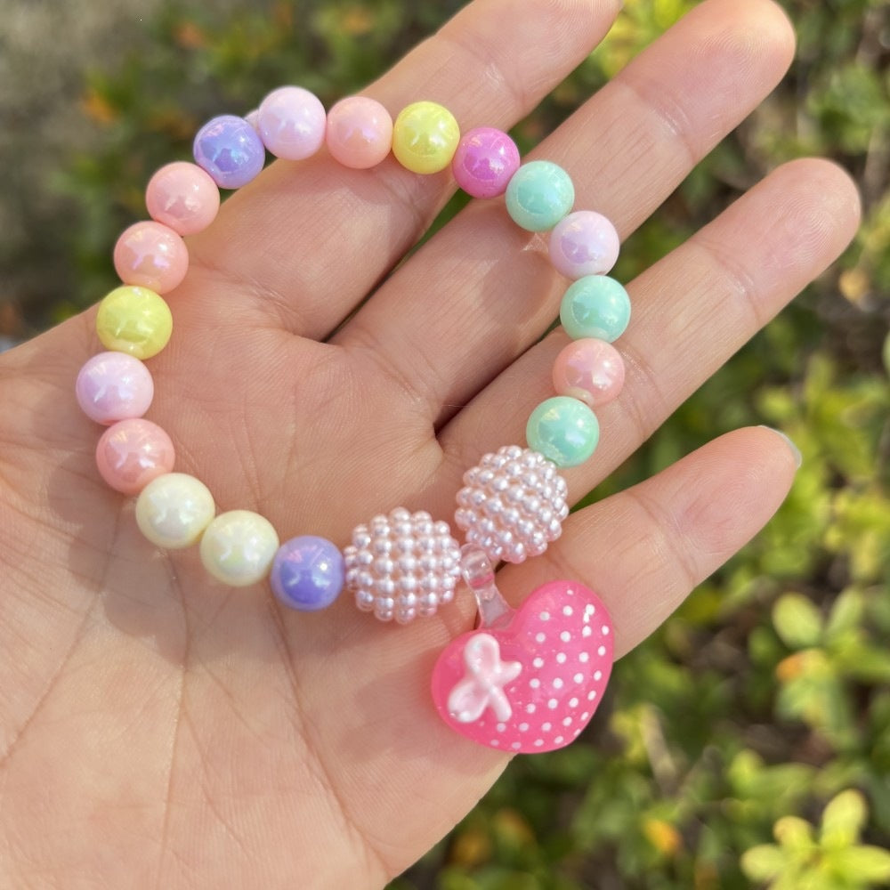 Buntes Armband mit Blumenanhängern Brehn