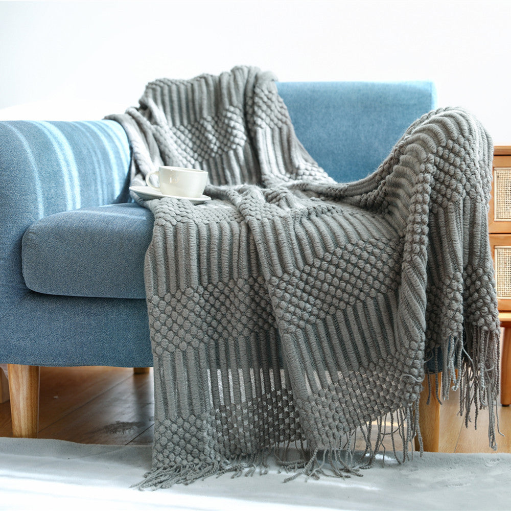 Stylische Texturierte Wurfdecke