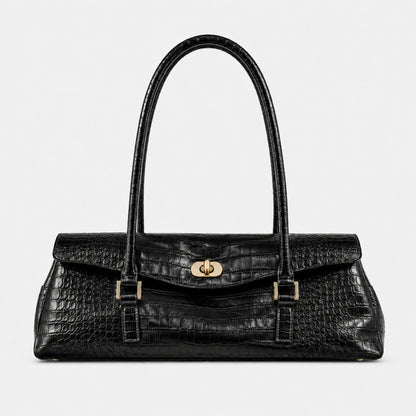 Elegante Krokodil-Optik Handtasche