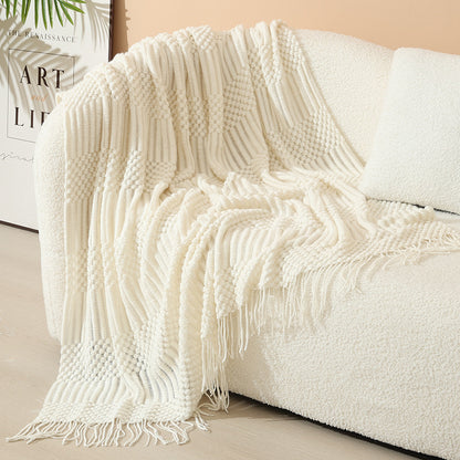Damen stylische Wohnzimmerdecke mit Fransenmuster Brehn