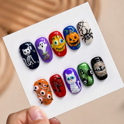 Halloween Kunstnagelset Brehn