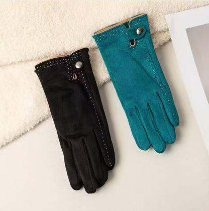 Touchscreen-kompatible weiche Lederhandschuhe Brehn