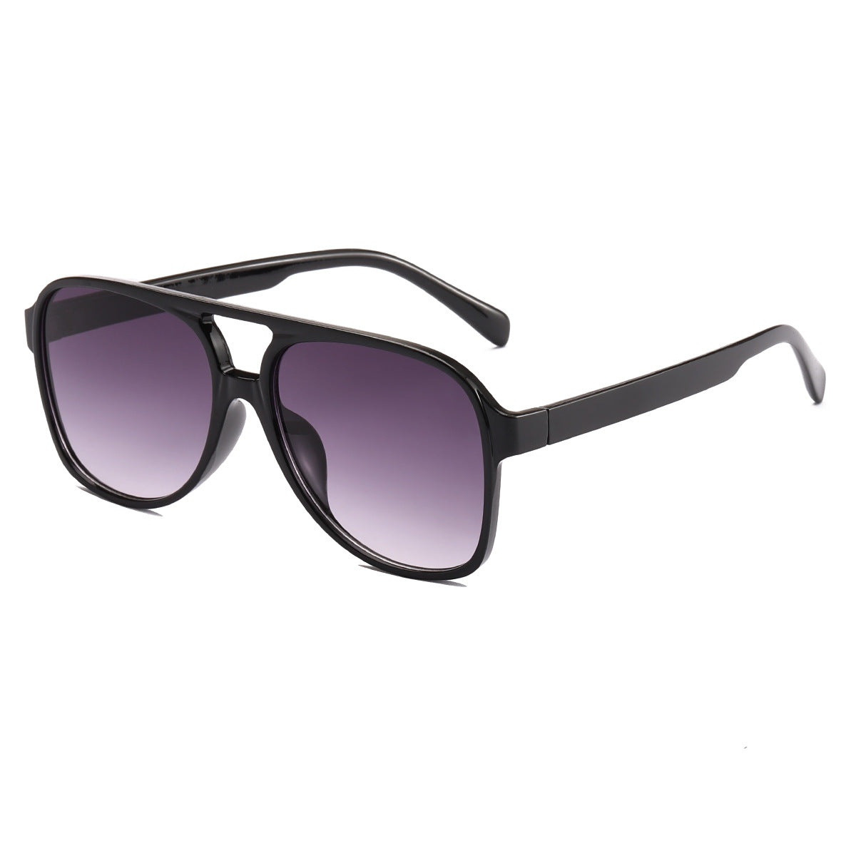 Damen modische Quader-Sonnenbrille mit breitem Rahmen Brehn