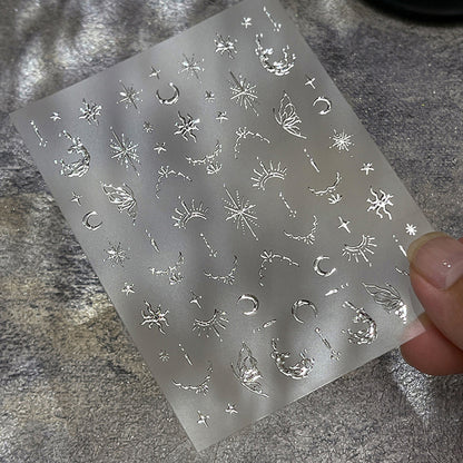 Himmlische Nagelkunst Folienaufkleber