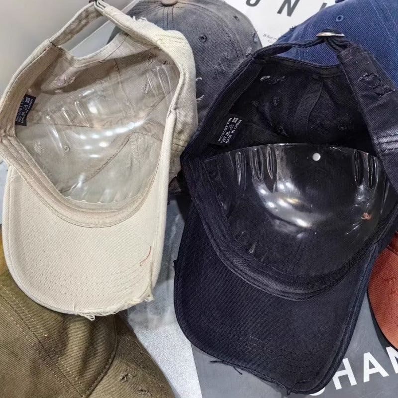 Herren beschädigte Jeans Baseballkappe Brehn