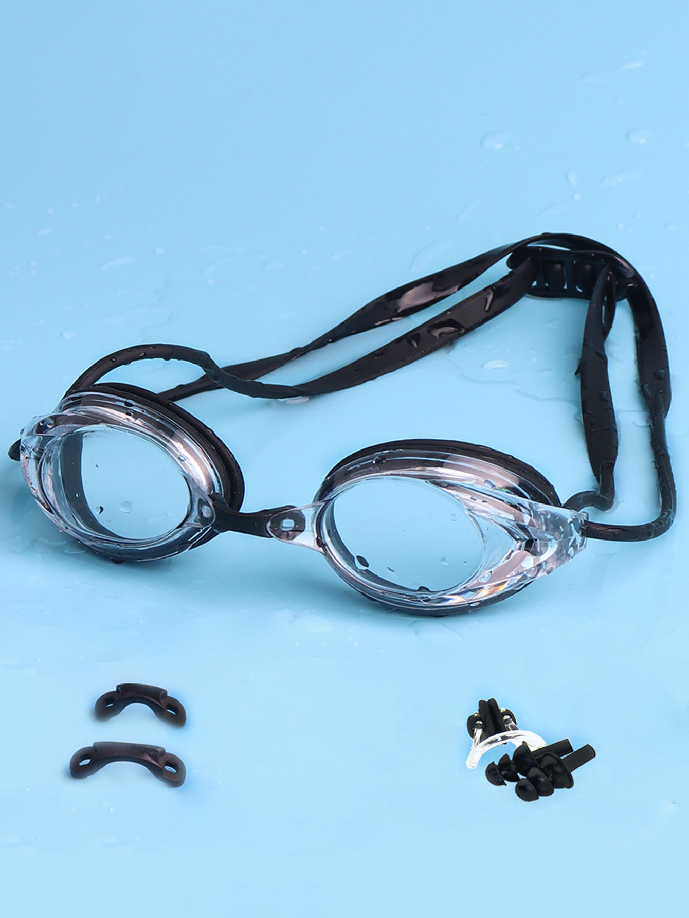 Schwimmbrille mit Verstellbarem Kopfband und Komfortnasenstück Brehn