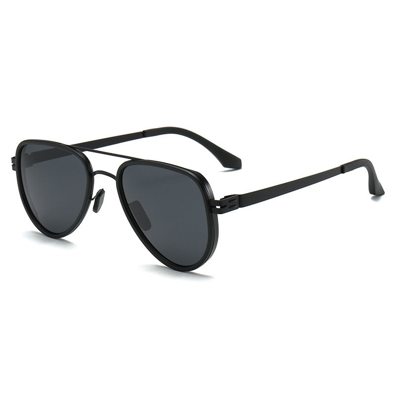 Damen Aviator-Sonnenbrille mit robustem Metallrahmen und polarisierenden Gläsern Brehn