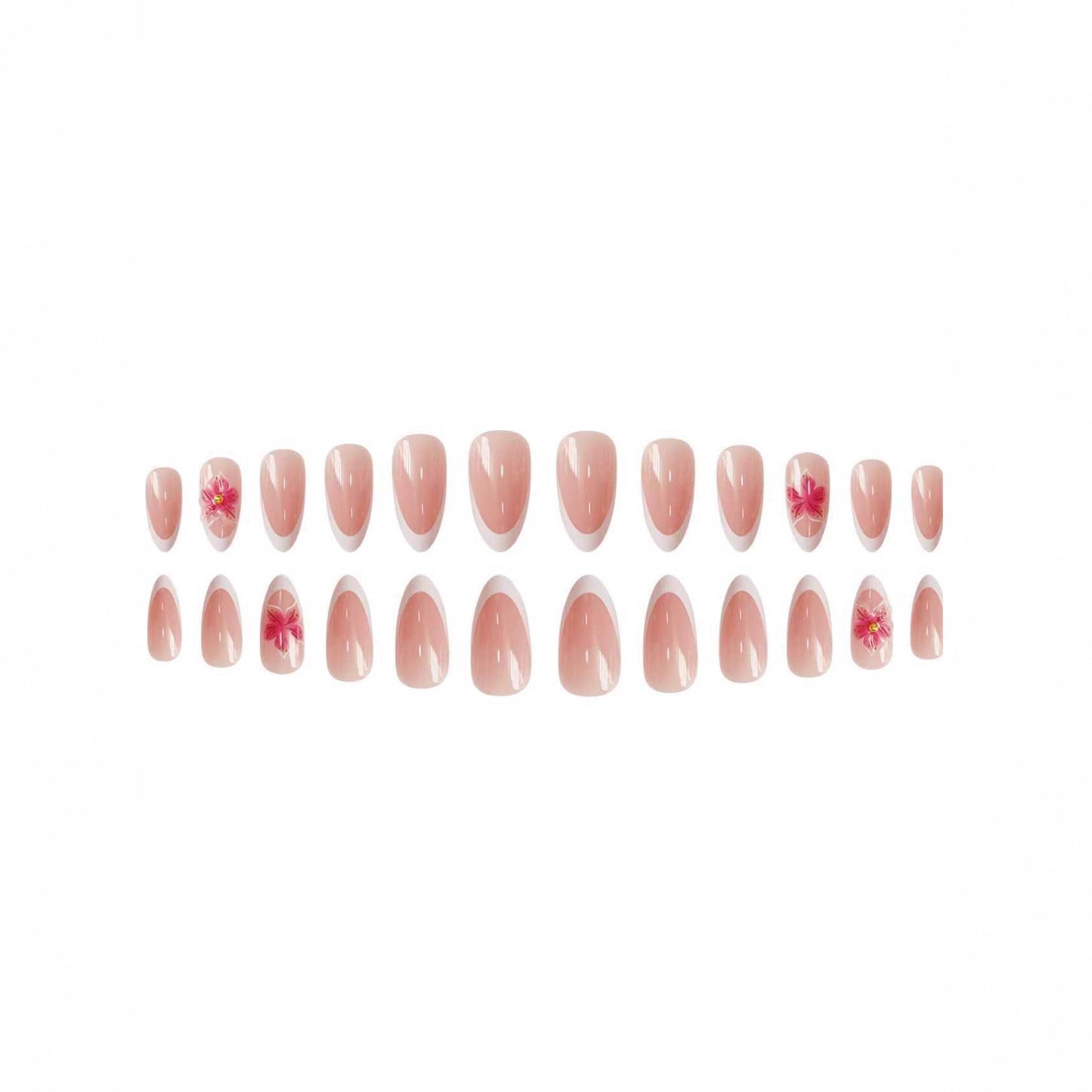 Elegante Blumen Acryl Nagelkunst Brehn