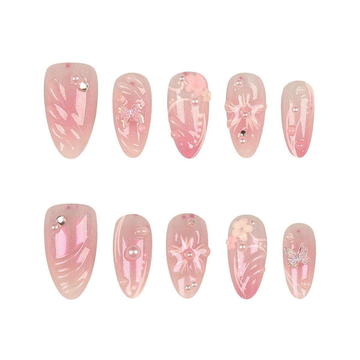 Glamouröse Press-On-Nagelspitzen