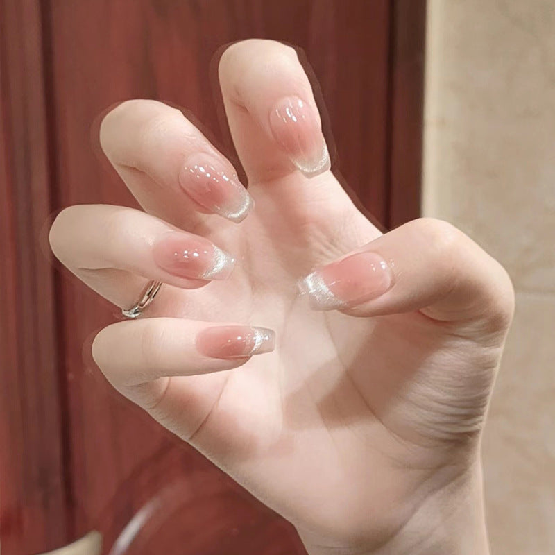 Glänzende French Tip Press-On Nägel Brehn 1789388697