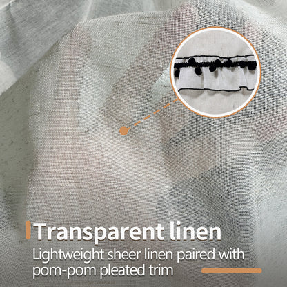 Elegante transparente Spitzenfensterdekorationen
