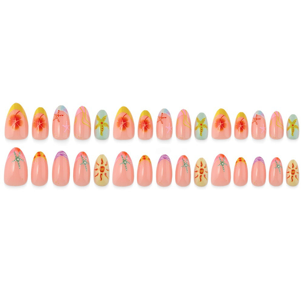 Sommerliche Nagelkunst Brehn