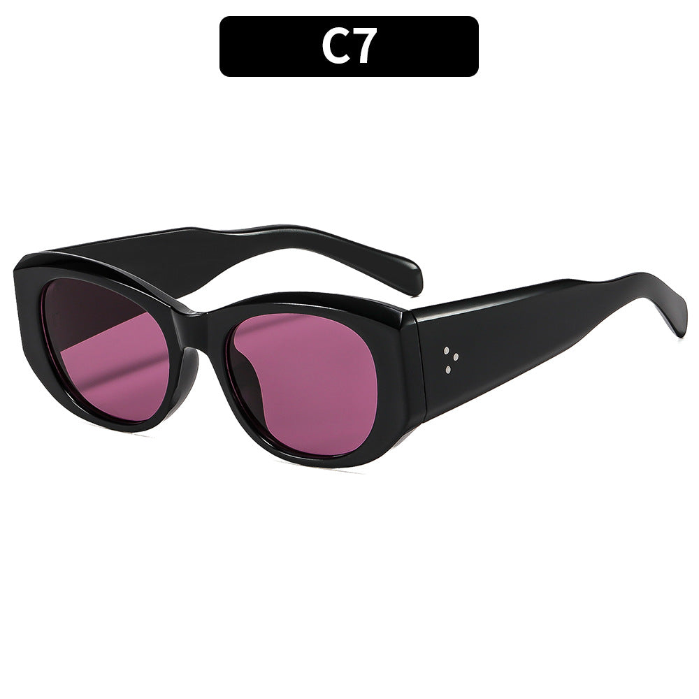 Modische Cat-Eye-Sonnenbrillen mit Verlaufsgläsern
