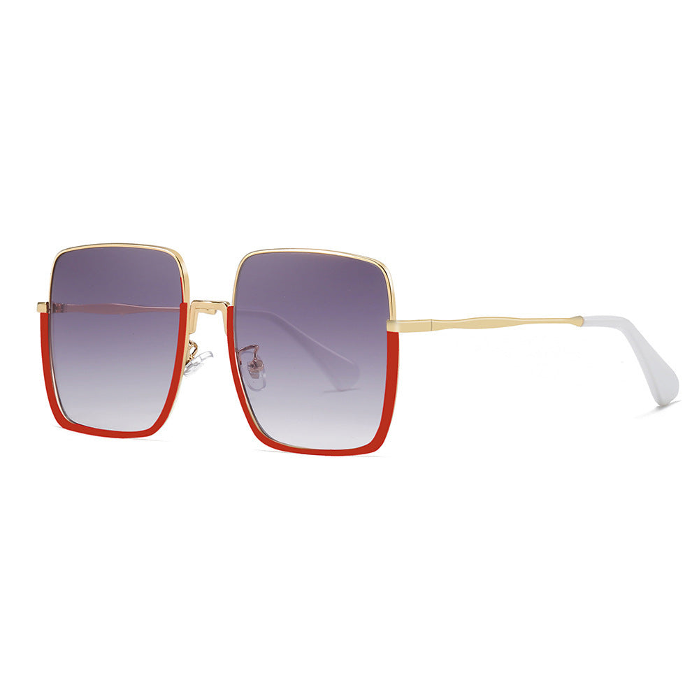 Damen Luxus-Sonnenbrille mit stilvollem eckigen Rahmen und UV-Schutz Brehn