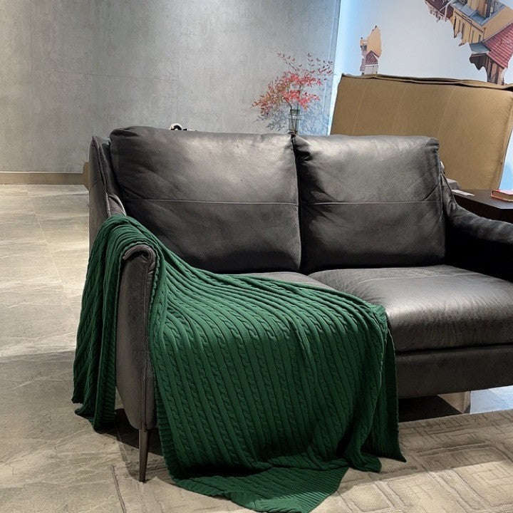 Home Gemütliche Strickdecke