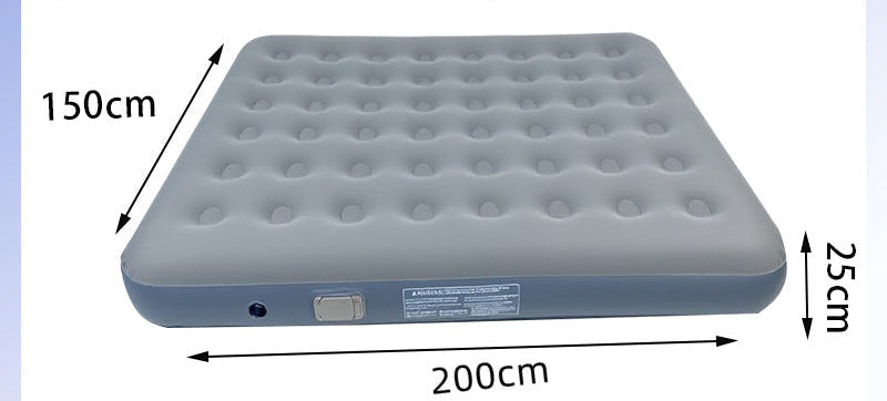 automatische aufblasbare doppelt beschichtete Luftmatratze mit integrierter Elektro-Pumpe und erhöhtem Rand Komfort Brehn