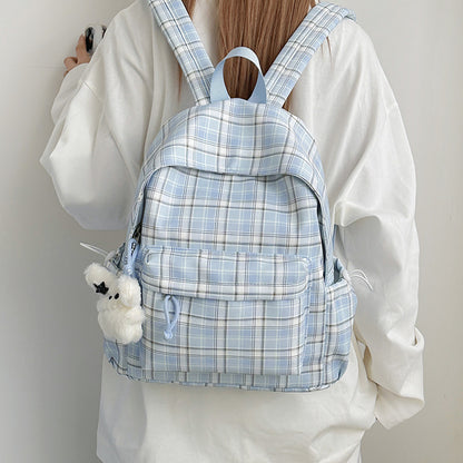 Stylische Karomuster-Rucksack Brehn
