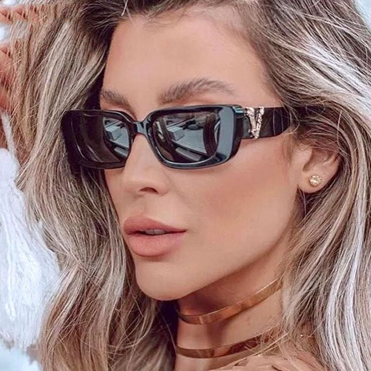 Damen modische Sonnenbrille mit markantem Print Brehn